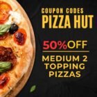 50 off Topping pizza