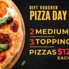 Pizza Hut 2 Medium 3 Topping Pizzas for 12 Each