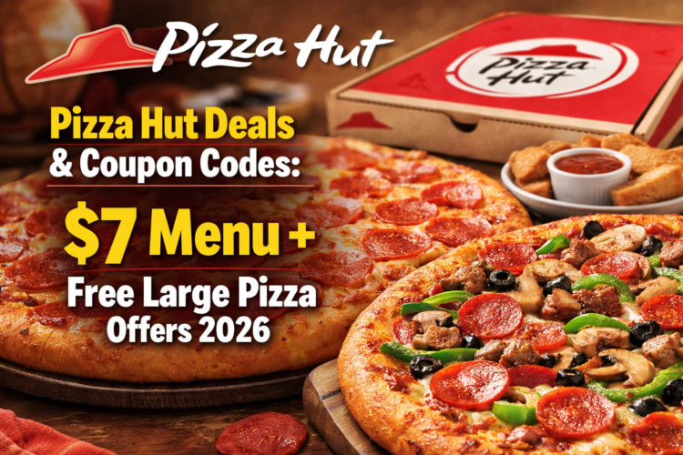 Pizza Hut Deals Coupon Codes 7 Menu Free Large Pizza Offers 2026